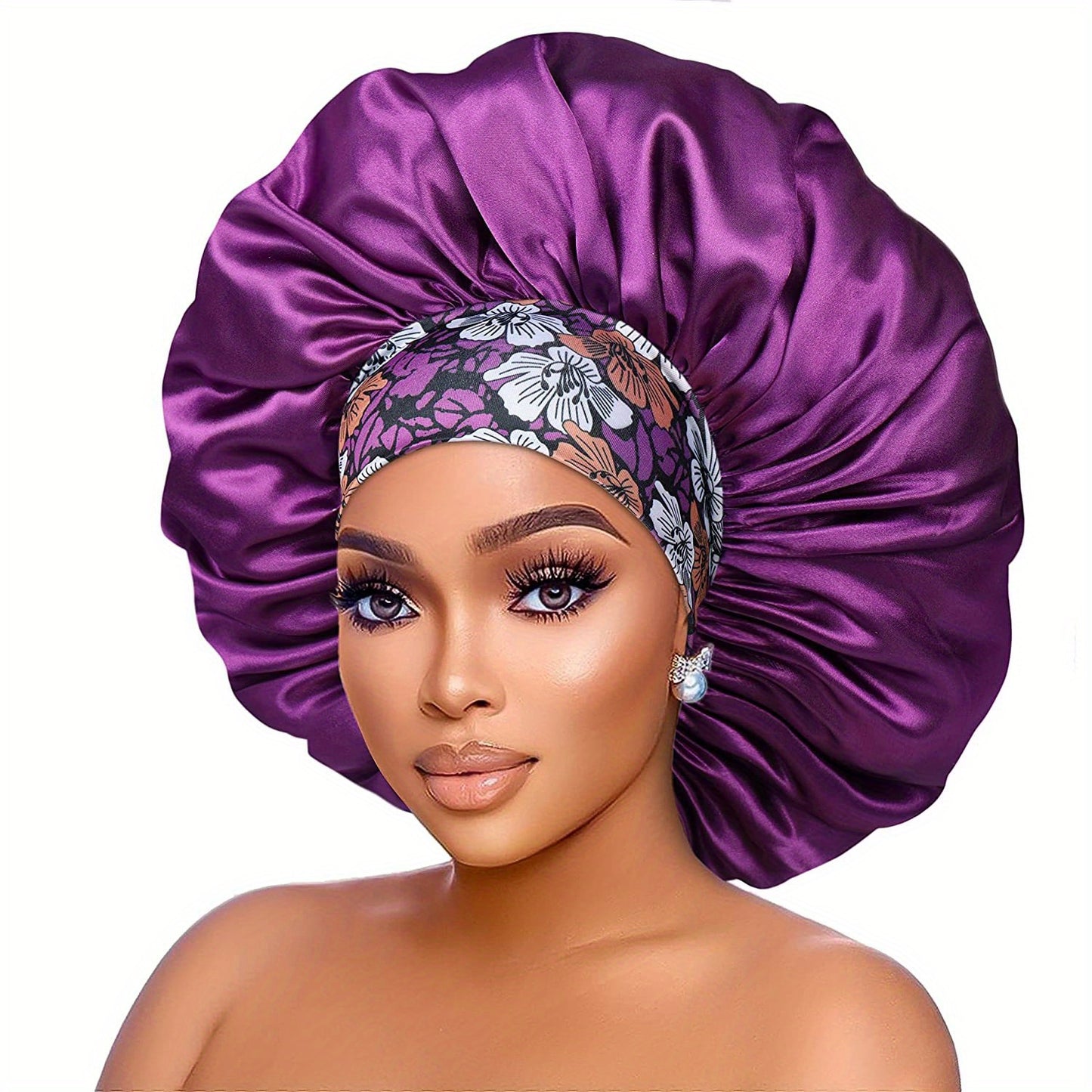 Grand bonnet en satin pour femme - Topdecheztop.fr