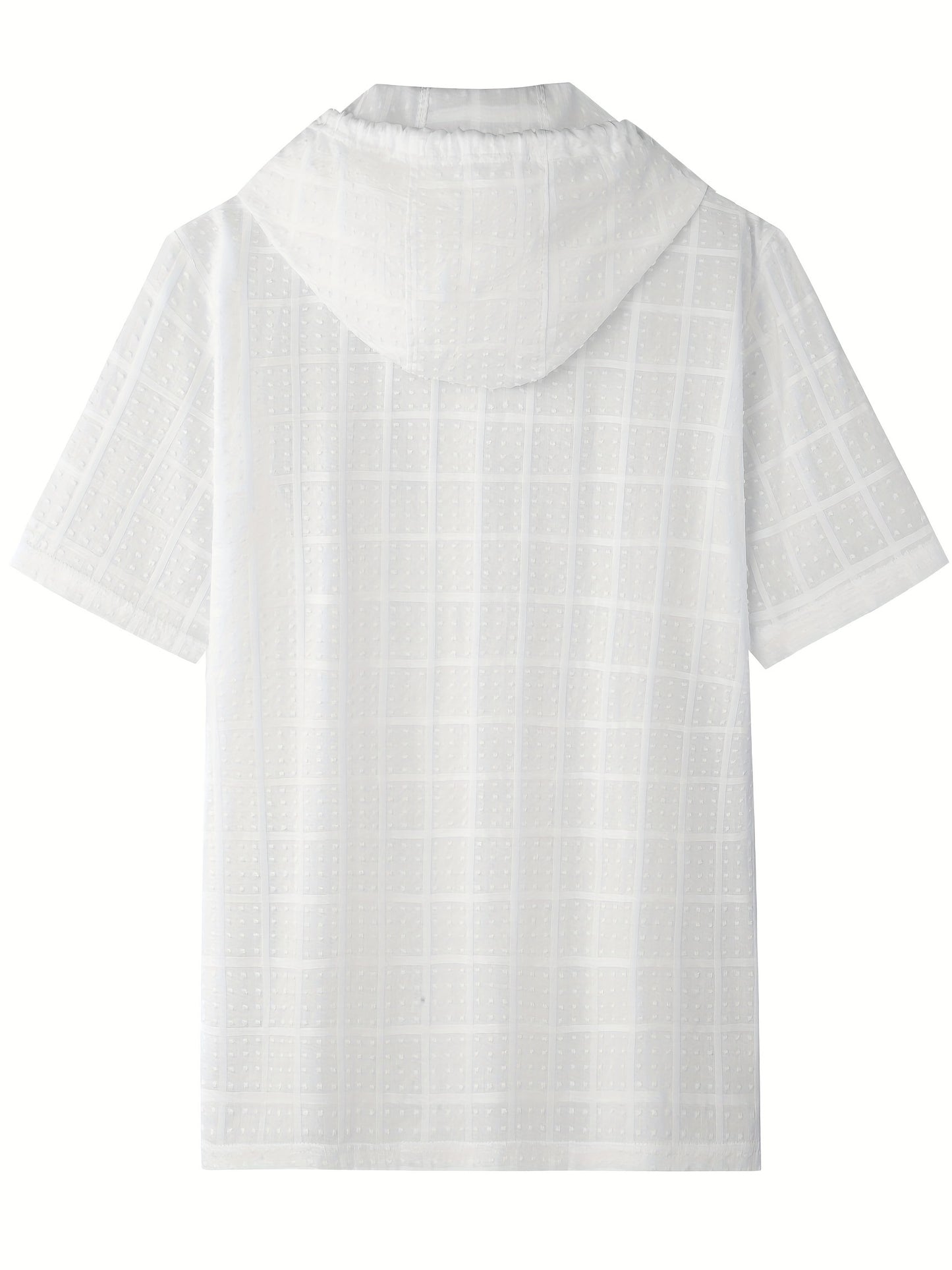 T-shirt à capuche zippé décontracté pour homme