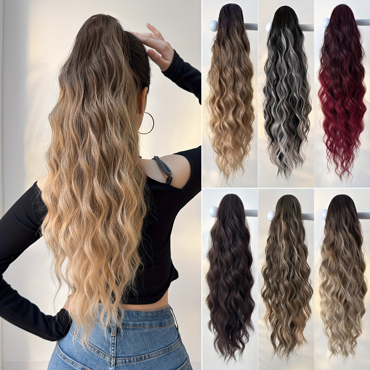 Extension de queue de cheval synthétique pour femme, 1 pièce - Topdecheztop.fr