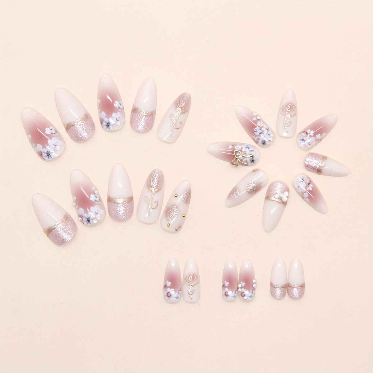 Three-Dimensional Floral Blush with a Bow And Sparkling Diamonds, Exuding a Gentle And Elegant Vibe, Suitable for Women in a Western Style, Featuring Detachable Wear.