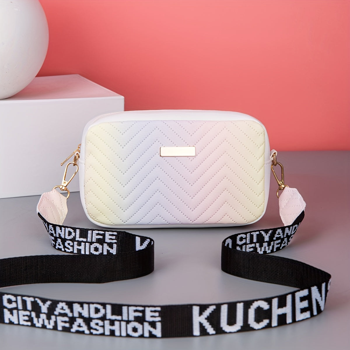 Sac bandoulière matelassé dégradé tendance - Topdecheztop.fr
