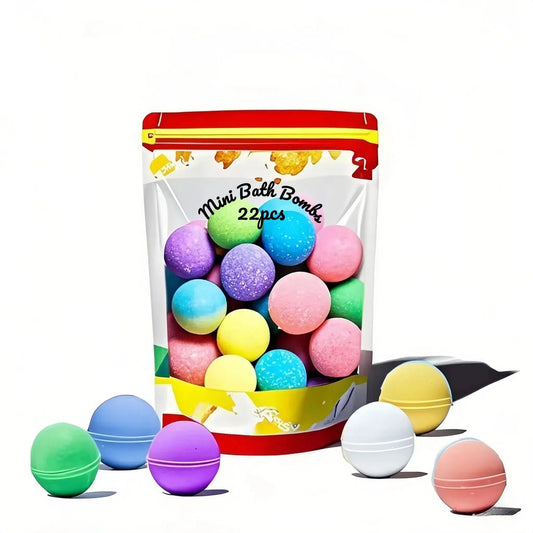Lot de 22 mini bombes de bain - 6 parfums - Topdecheztop.fr