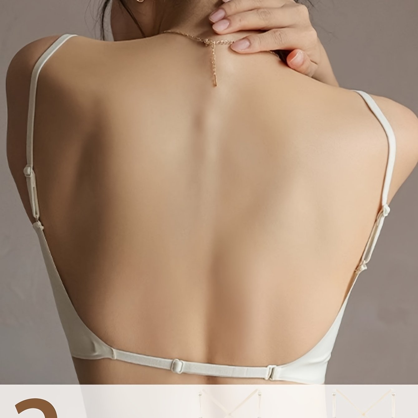 Ensemble soutien-gorge dos nu sans coutures, 2 PCS - Topdecheztop.fr