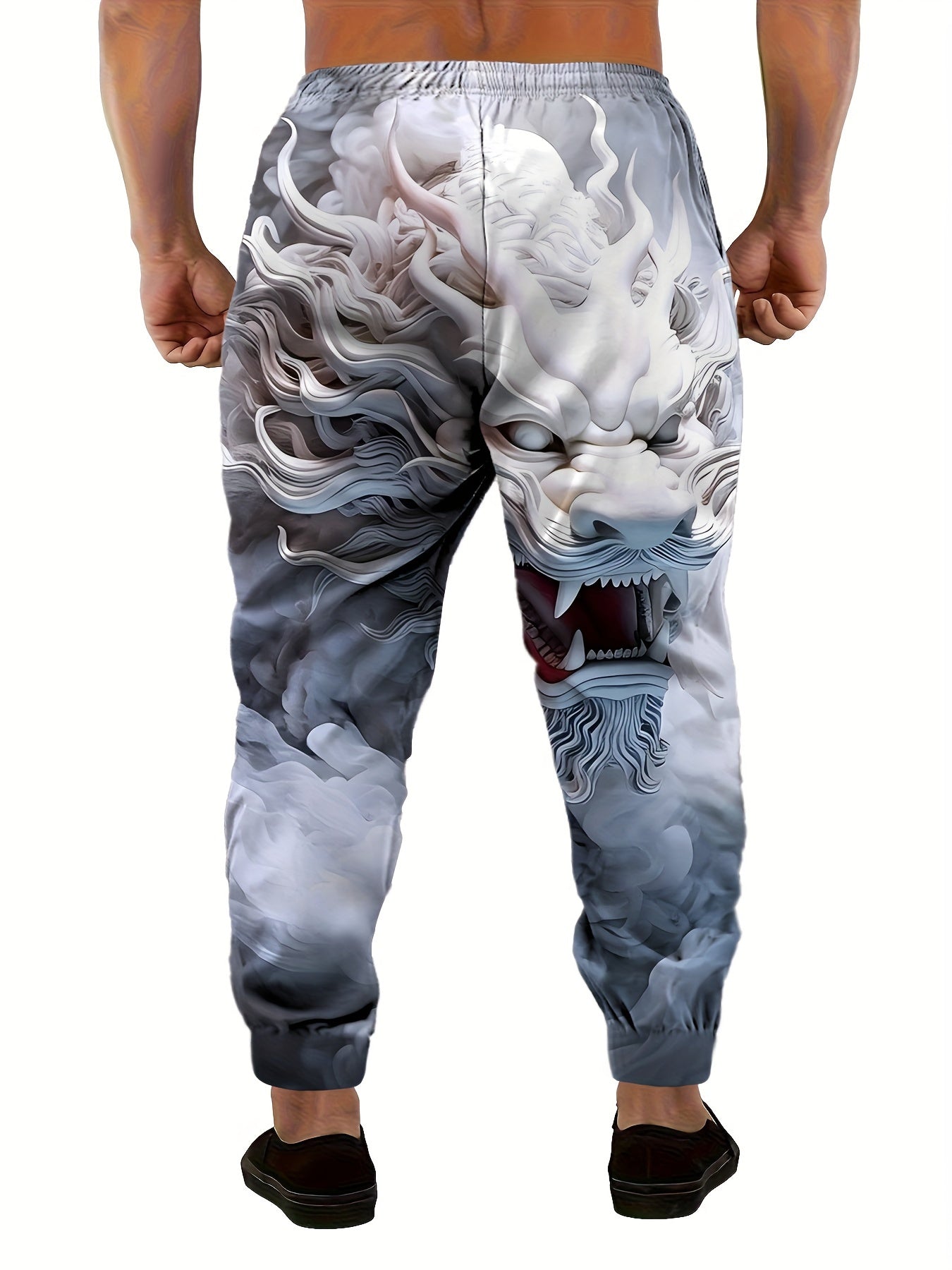 Pantalon pour homme imprimé dragon 3D