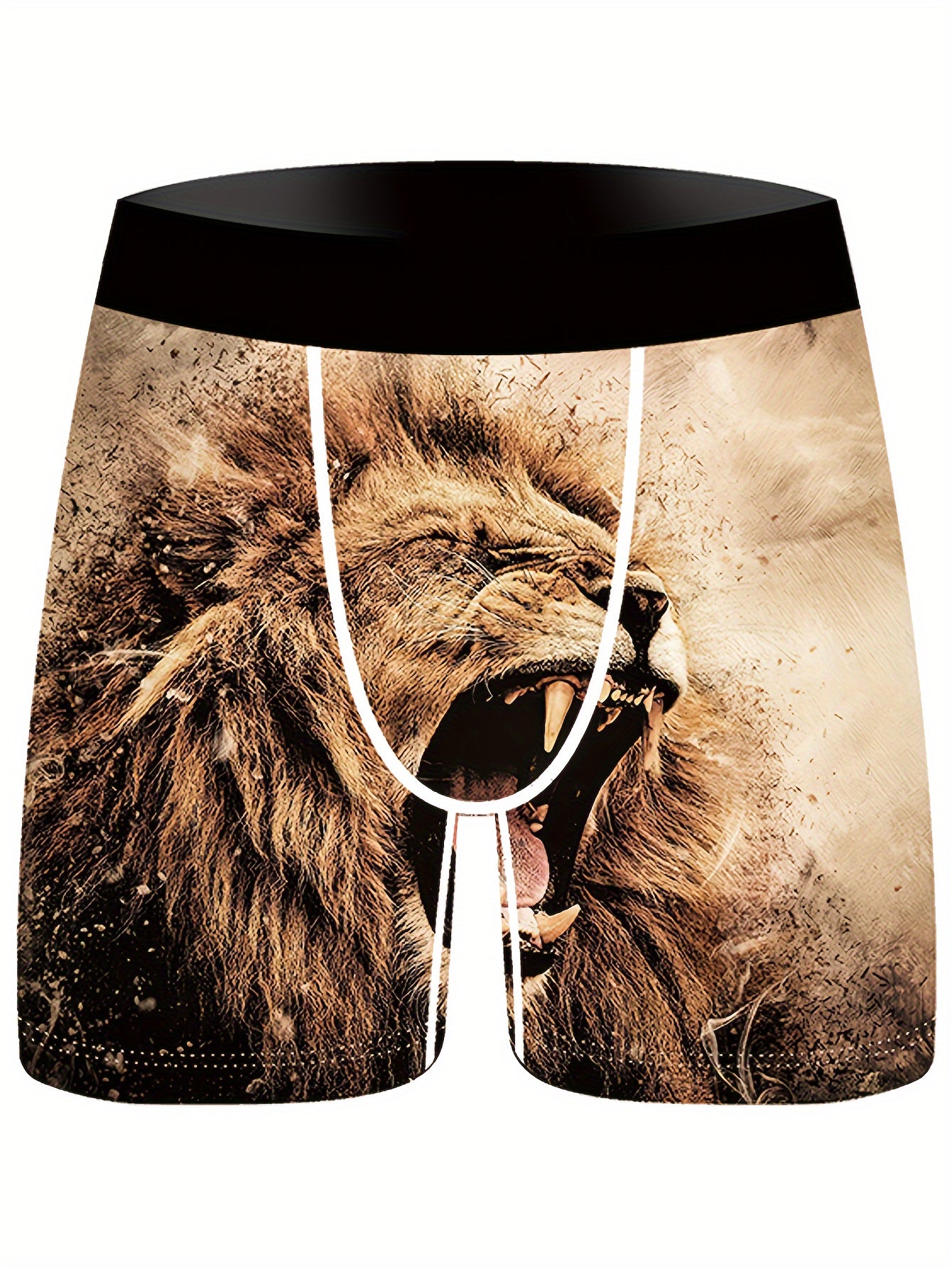 Lot de 3 boxers en fibre Ice Sliky pour homme – Imprimé lion