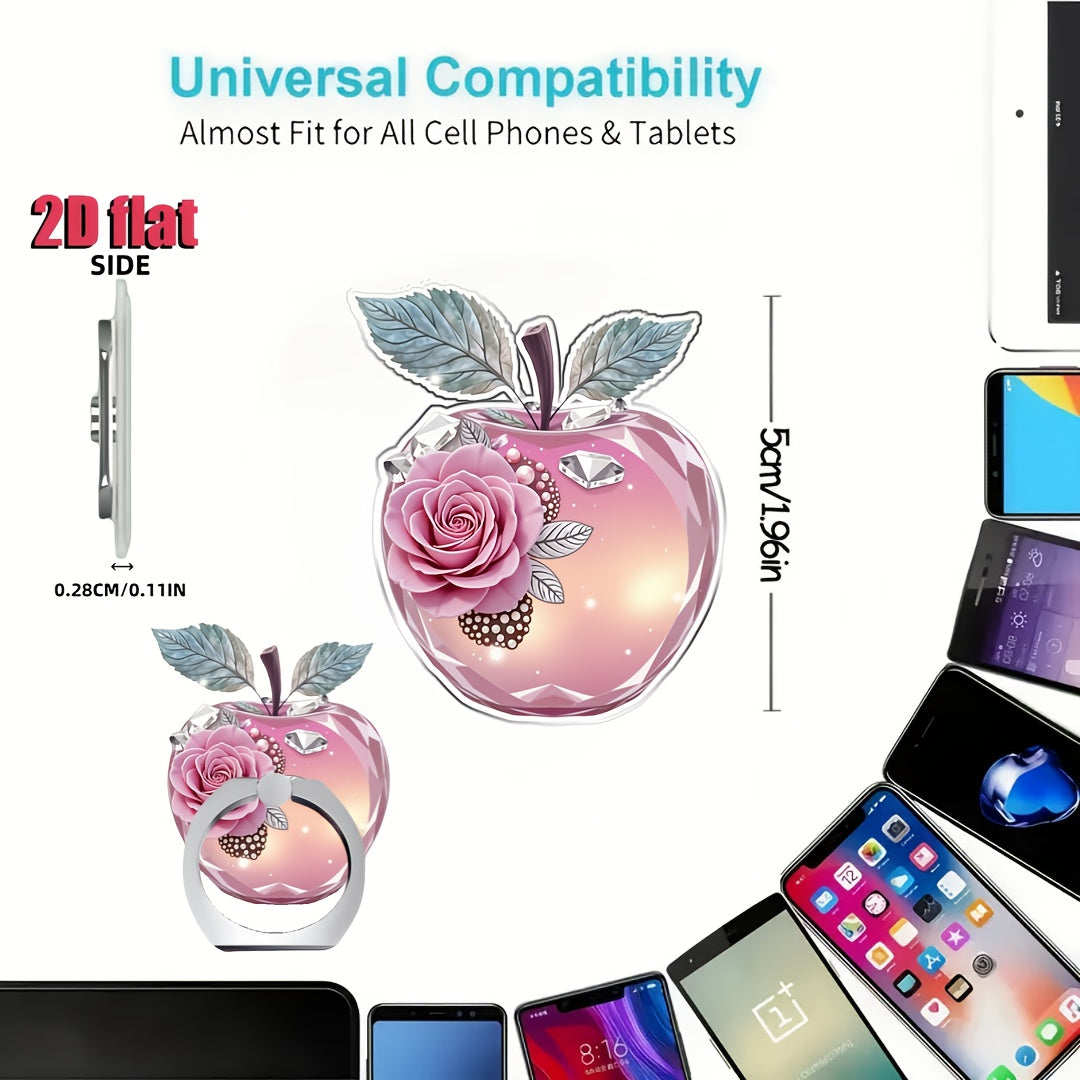 1 anneau de support en acrylique 2D, rotation libre à 360°, joli support - Topdecheztop.fr
