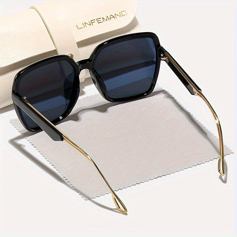 Lunettes polygonales surdimensionnées tendance pour femmes