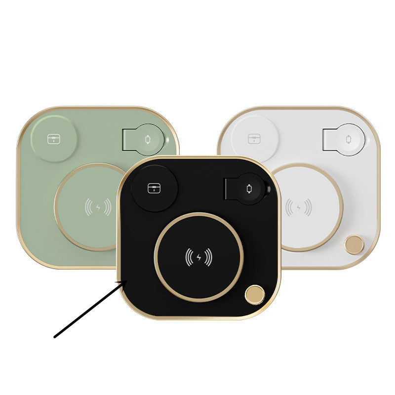 Chargeur magnétique sans fil 3-en-1, lampe de bureau à charge rapide 15 W - Topdecheztop.fr
