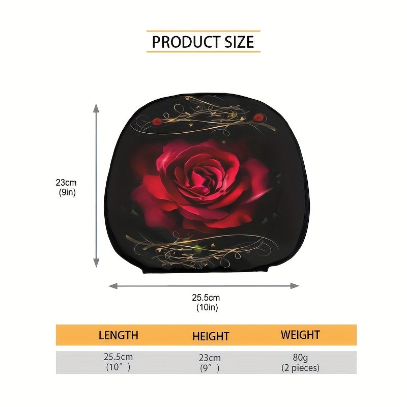 Housses d'appui-tête de voiture Rose 2 PCS