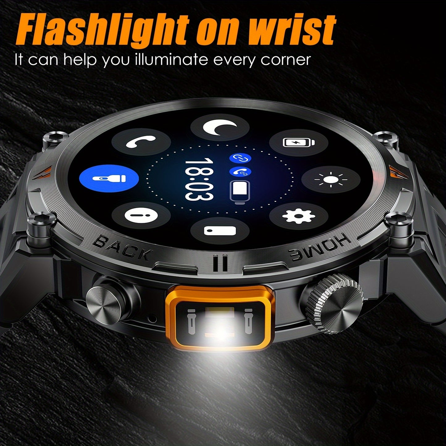 Montre connectée pour homme avec écran TFT 360p, écran 3,68 cm - Topdecheztop.fr