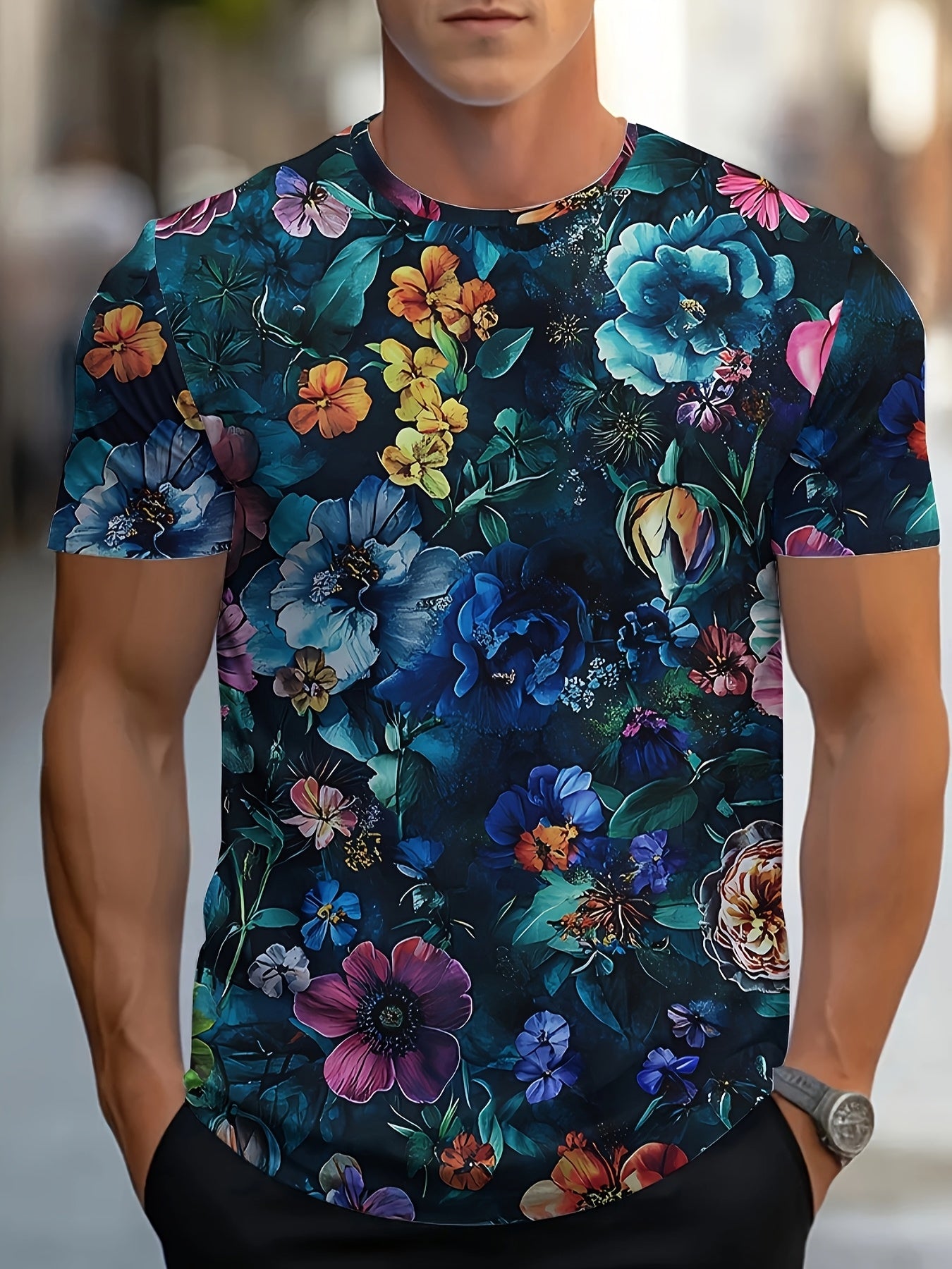 T-shirt d'été à manches courtes pour homme