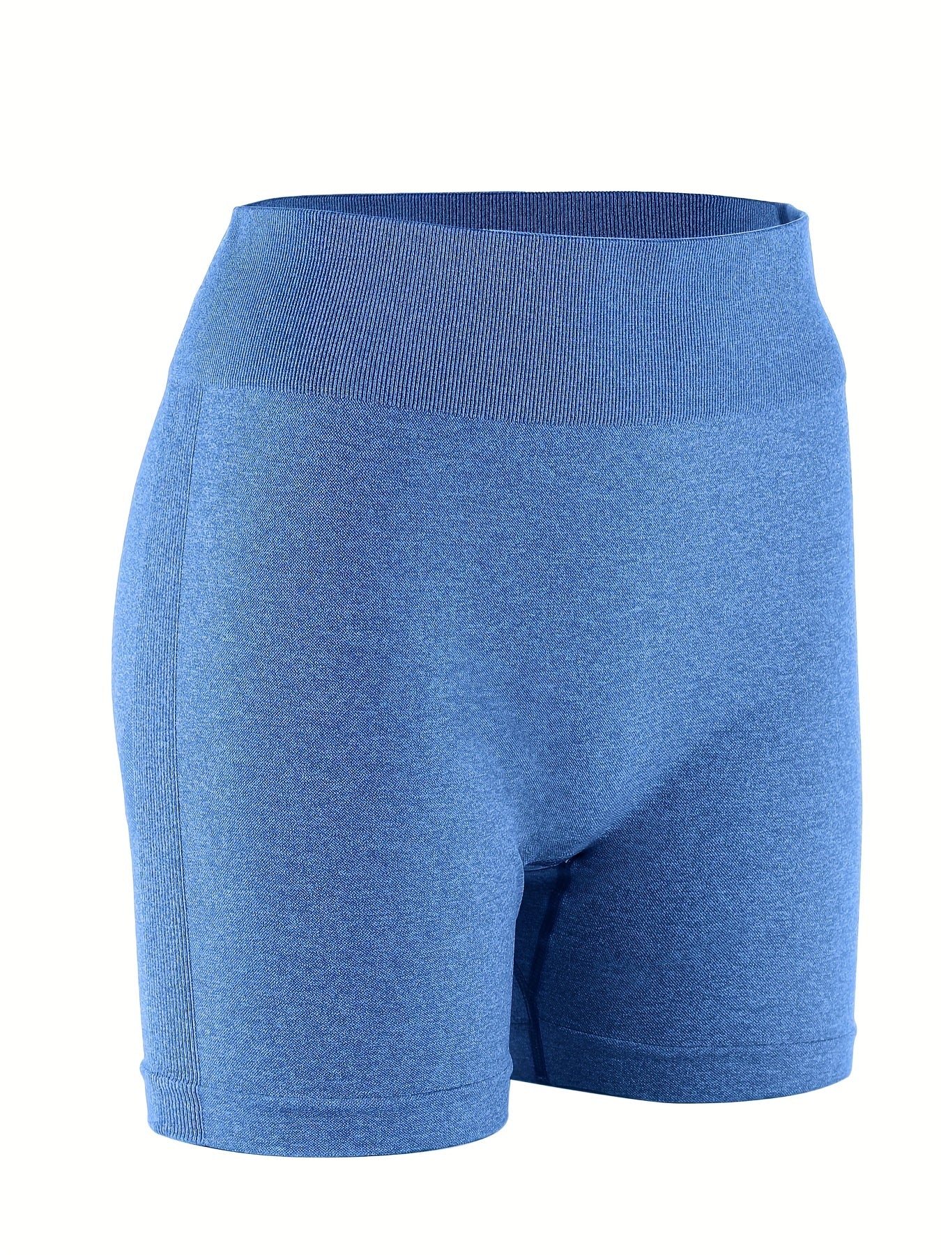 5pcs Plus Size High-Waist Yoga Shorts for Women - Stretchy, Quick-Dry, Seamless Workout & Casual Wear - Topdecheztop.fr
