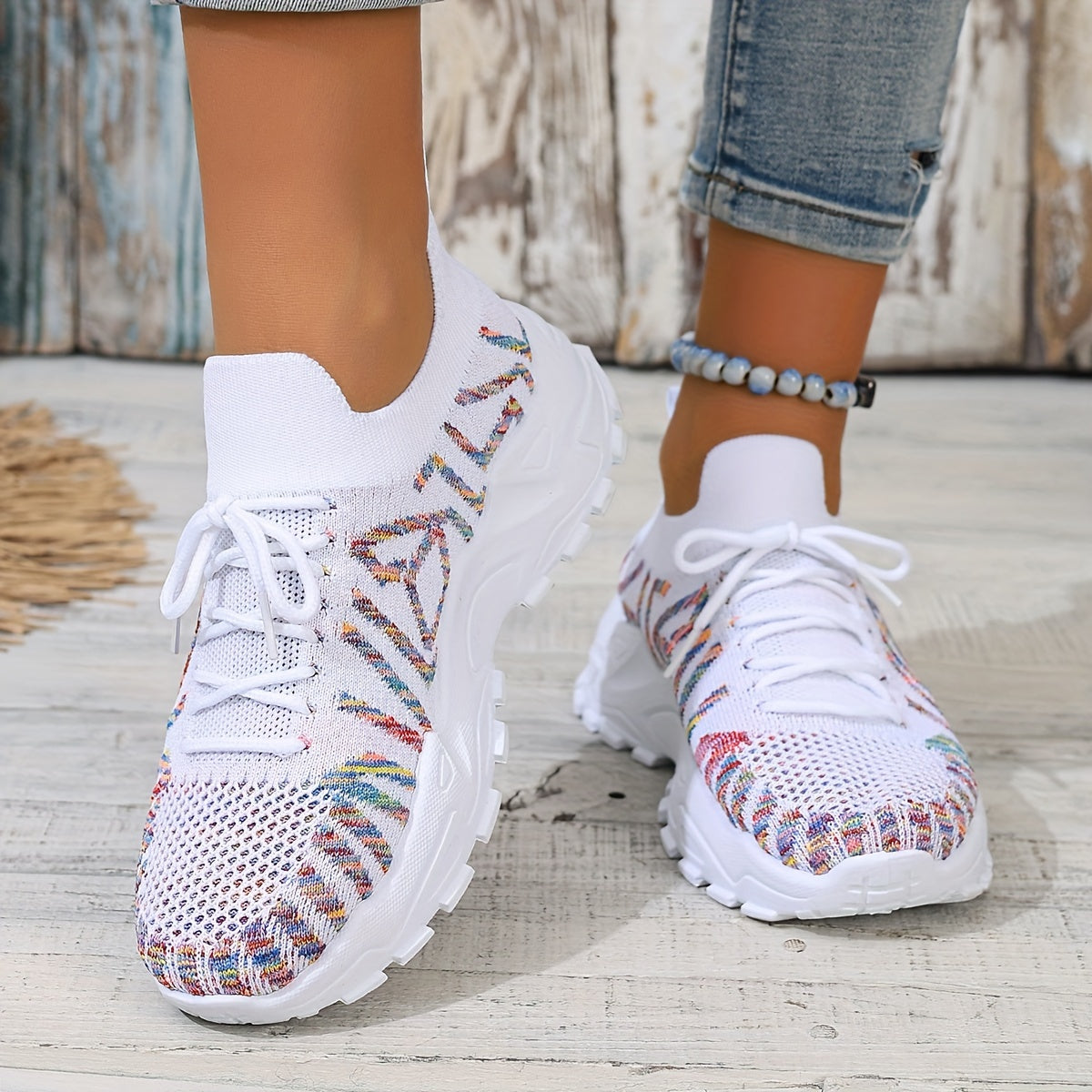 Baskets décontractées à lacets pour femme - Topdecheztop.fr