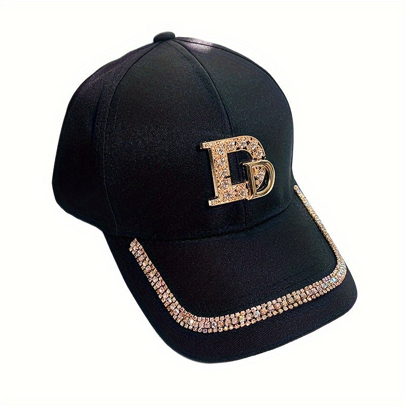 Casquette de baseball avec strass, 100 % polyester - Topdecheztop.fr