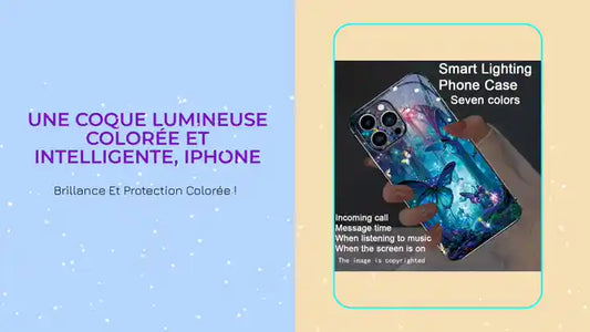 Une coque lumineuse colorée et intelligente, IPHONE by@Outfy