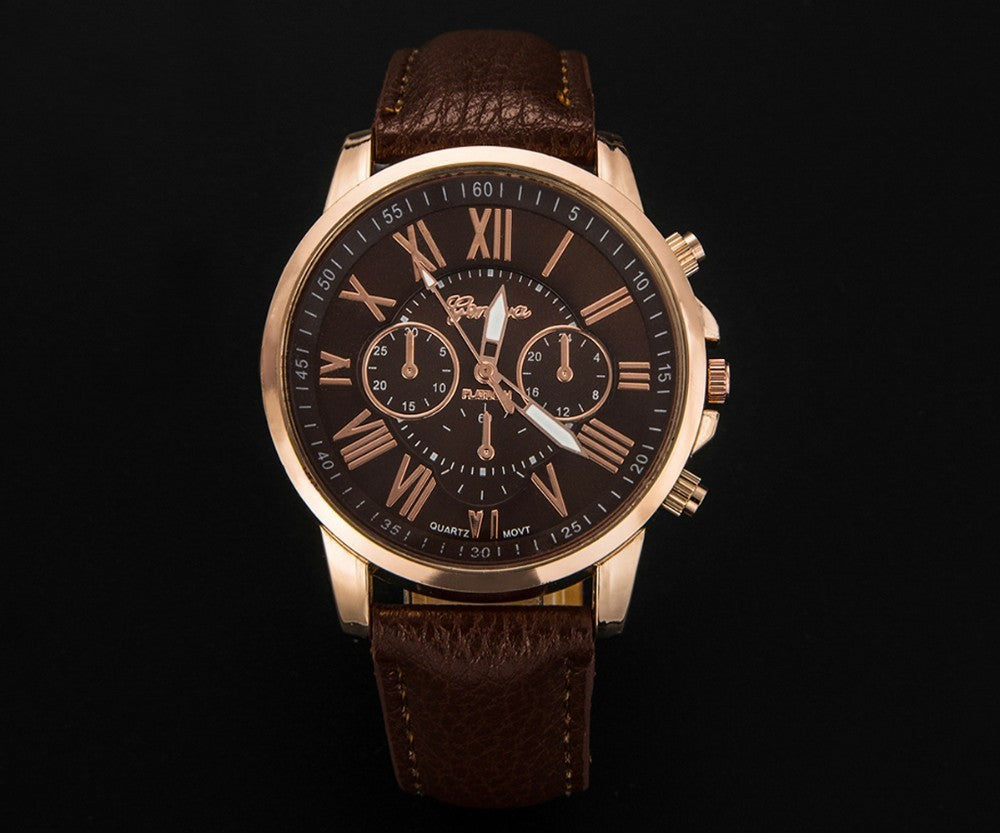 Montre pour hommes et femmes MARRON