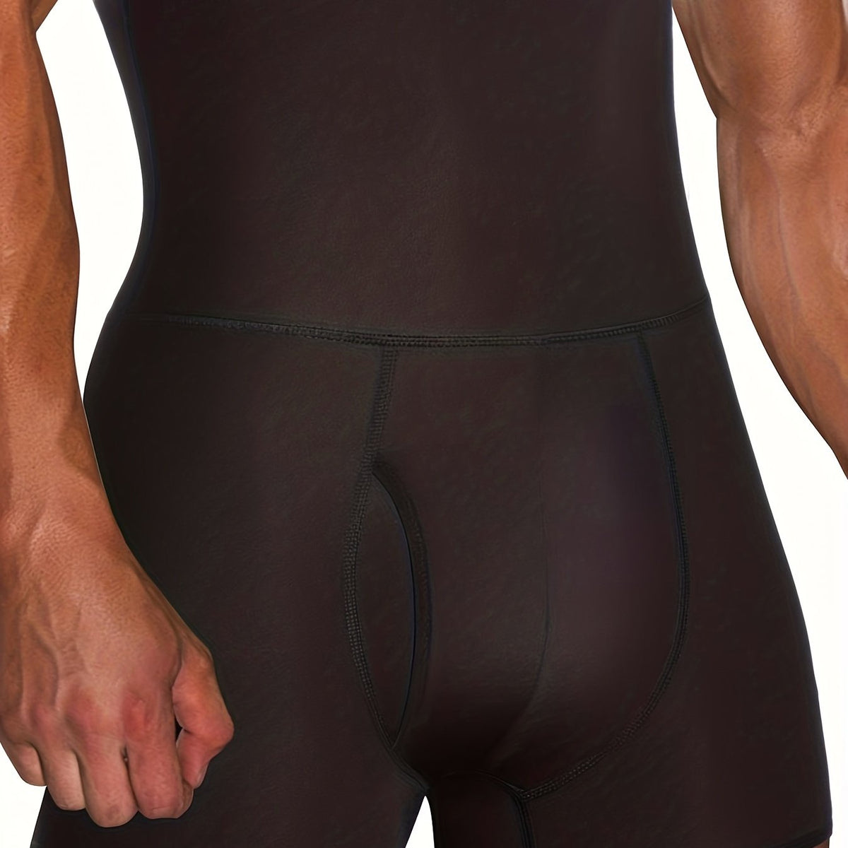 Junlan Men High Waist Slimming Underwear Body Shaper Seamless Boxer Briefs - Topdecheztop.fr