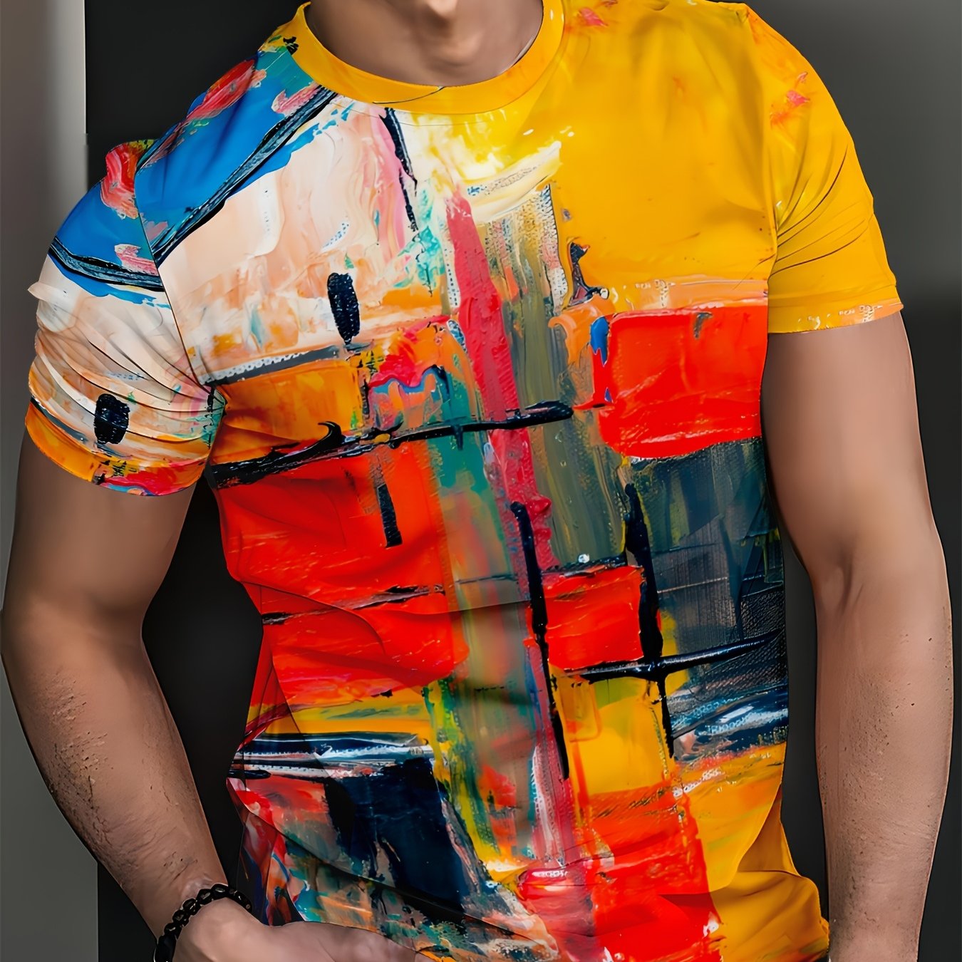 T-shirt imprimé décontracté pour homme