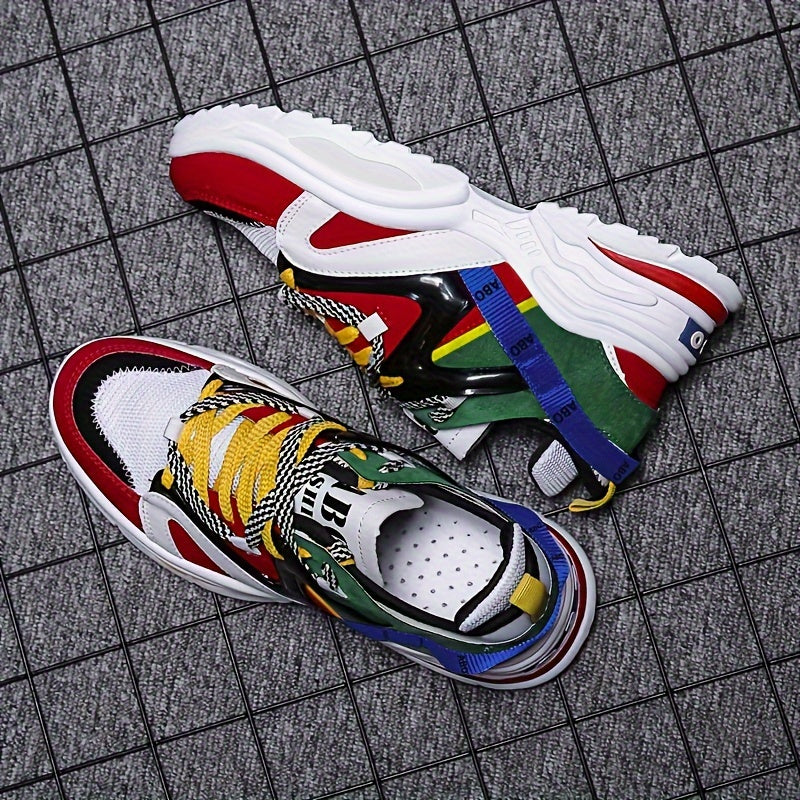 Baskets montantes tendance pour hommes - Chaussures décontractées polyvalentes