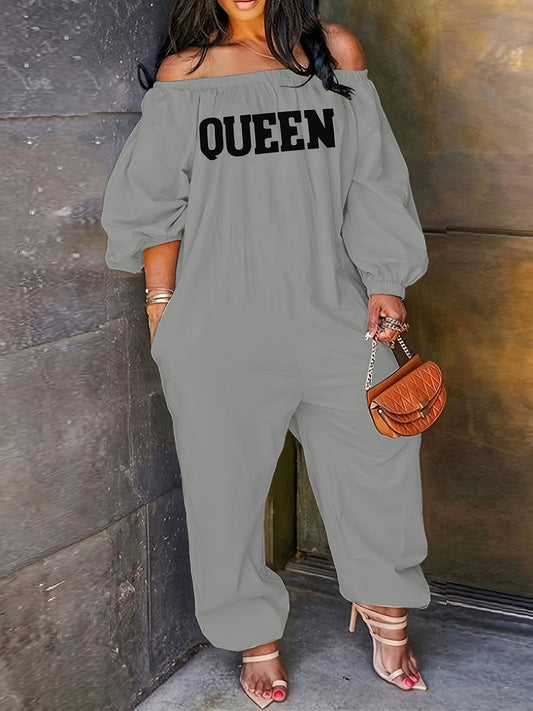 Combinaison longue brodée QUEEN pour femme
