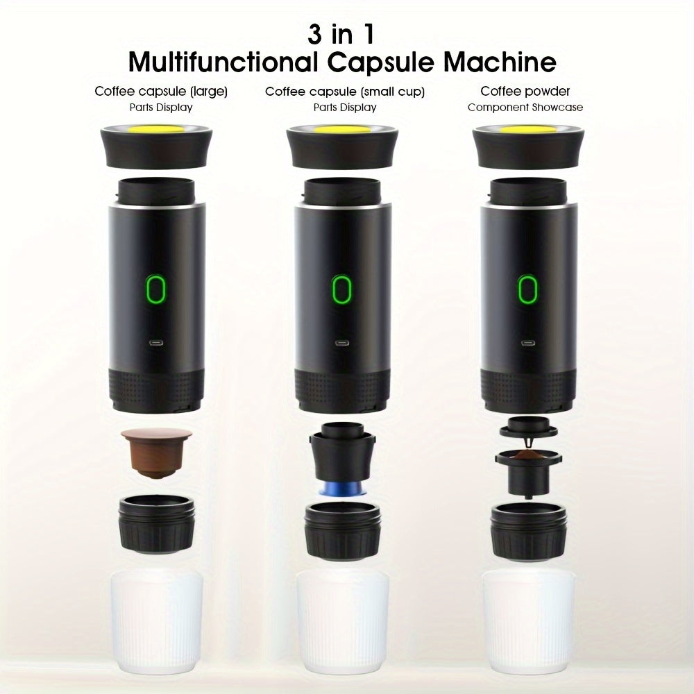 Machine à café expresso sans fil 3 en 1, portable - Topdecheztop.fr