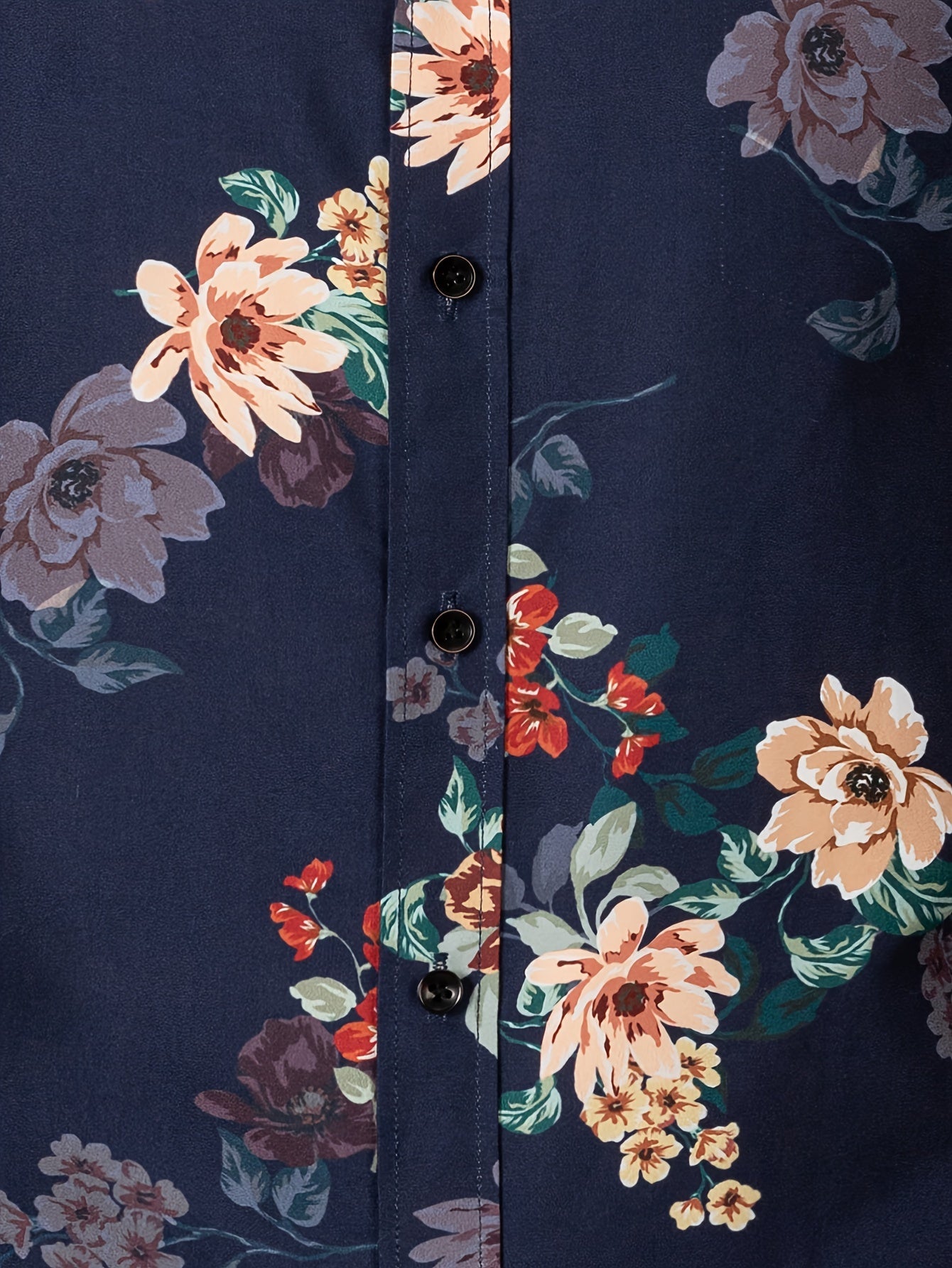 Chemise homme à manches longues boutonnée