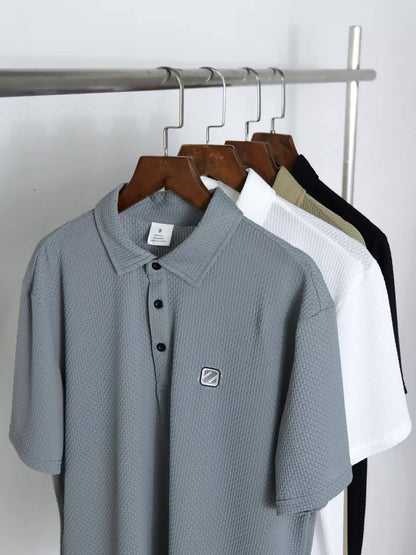 Chemise de golf unie pour homme