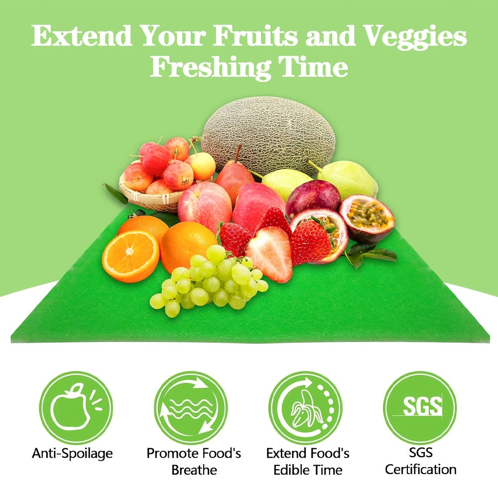 Lot de 6 tapis de conservation des fruits et légumes au frais pour réfrigérateur, doublures de rangement lavables et réutilisables pour tiroirs et étagères de réfrigérateur