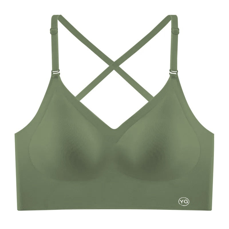 Soutien-gorge push-up dos nu en forme de U pour femme, avec bretelles et coussinets, idéal pour les petites poitrines.