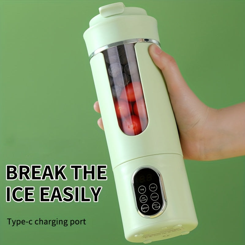 Blender portable rechargeable USB 530 ml avec affichage LED - Puissant broyeur de glace 7,4 V