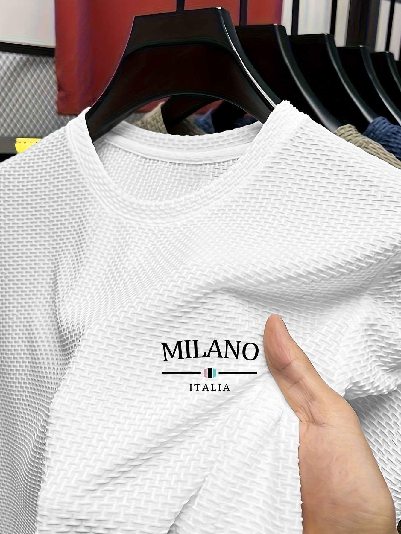 T-shirt à manches courtes et col ras du cou pour homme - Topdecheztop.fr