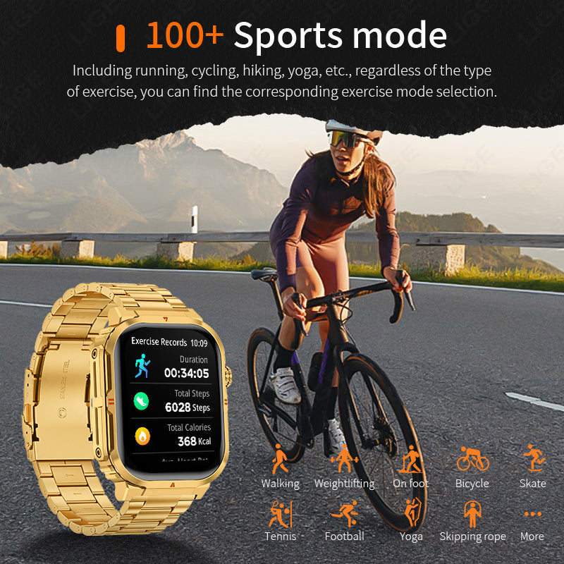 Montre connectée LIGE, montre pour homme, femme