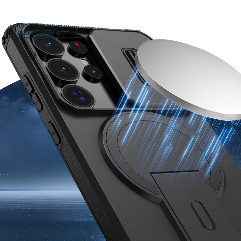 Coque rigide de protection antichoc renforcée avec support pour Galaxy S25 Ultra, S25 Fe, S24 Ultra, S23 Ultra, A17, A16, A56