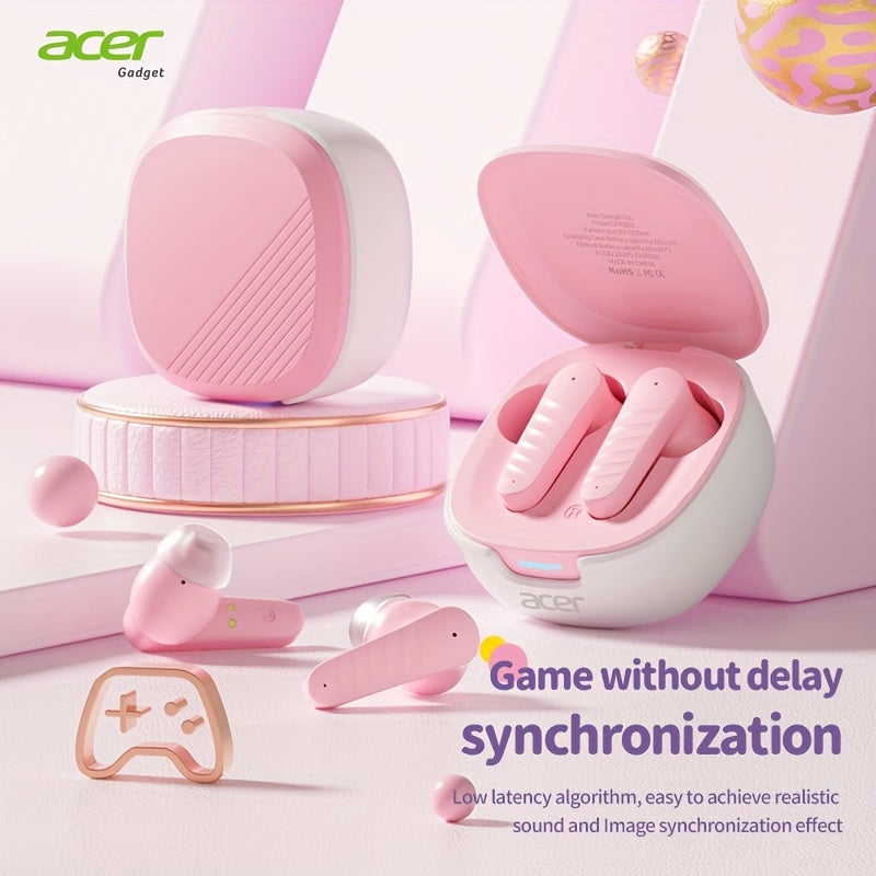 Écouteurs intra-auriculaires sans fil Acer avec chargement USB-C, son stéréo