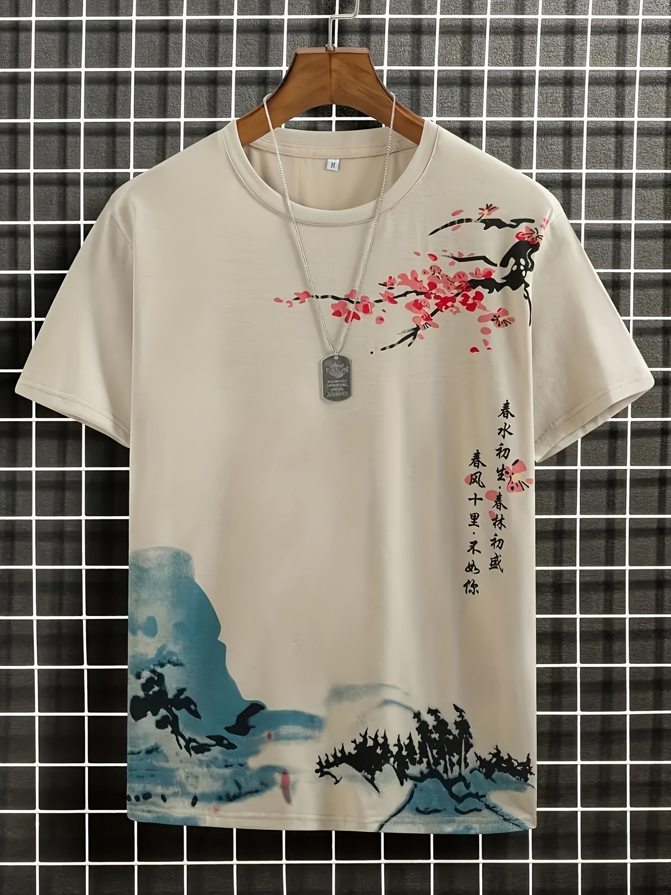 T-shirt imprimé Floral pour hommes