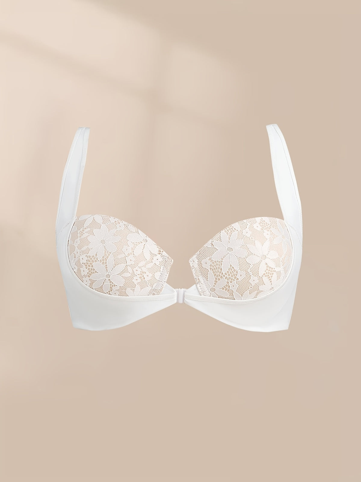Soutien-gorge Push-Up à Armatures pour Femmes avec Effet Lift & Coussinets Non Détachables, Baleines pour Contrôle du Ventre - Lingerie Unie Facile d'Entretien (Lavable à la Main) pour Port Quotidien et Occasions Spéciales