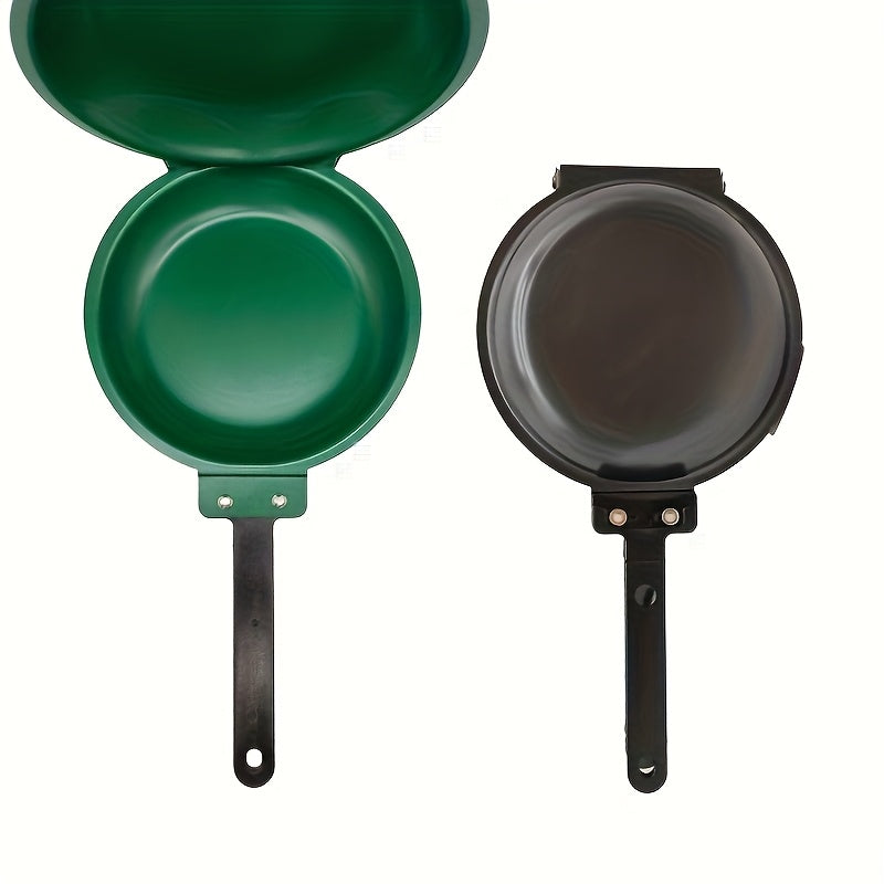 Poêle pliante double face en fonte robuste