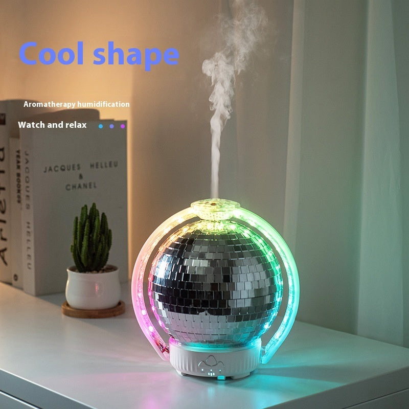 Diffuseur d'arômes à ultrasons automatique avec boule laser rotative colorée