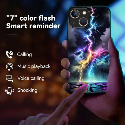 Étui de téléphone portable lumineux, IPHONE, REDMI
