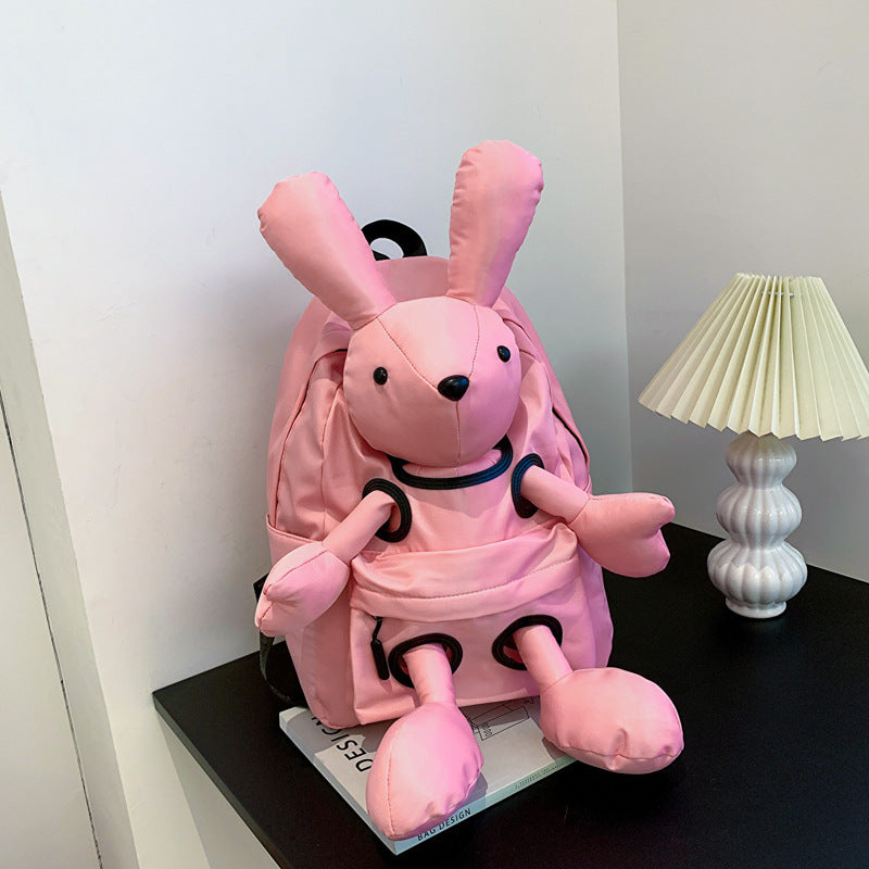 Sac à dos  poupée tendance et cool avec motif lapin