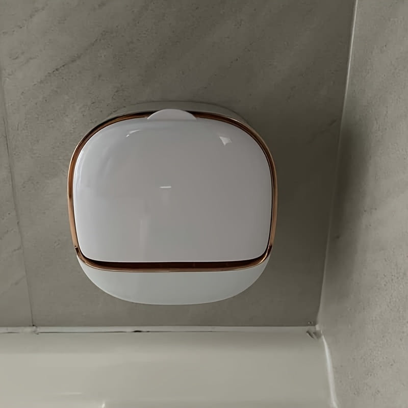 Boîte à savon murale avec drainage, support de savon sans perçage pour salle de bain et douche, rangement pour articles de toilette