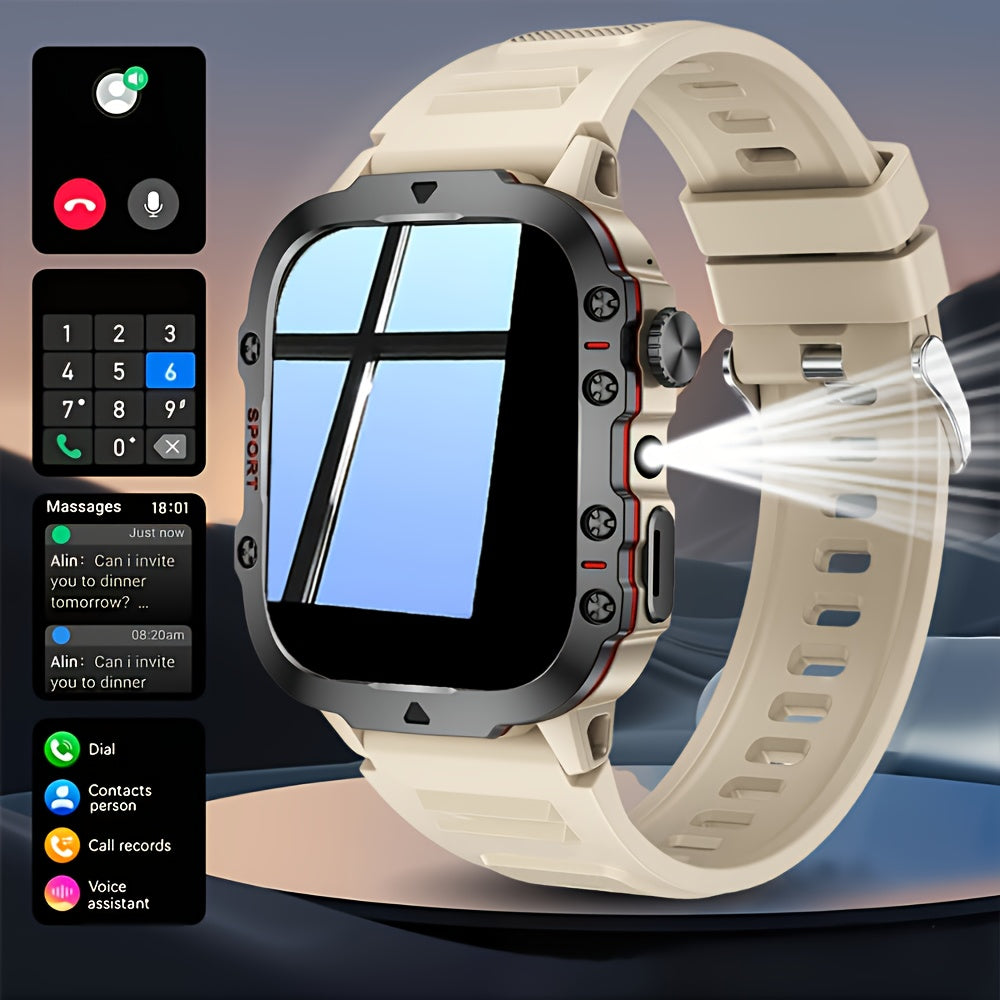 Cette montre connectée avec écran tactile permet de passer des appels sans fil et de recevoir des notifications de messages