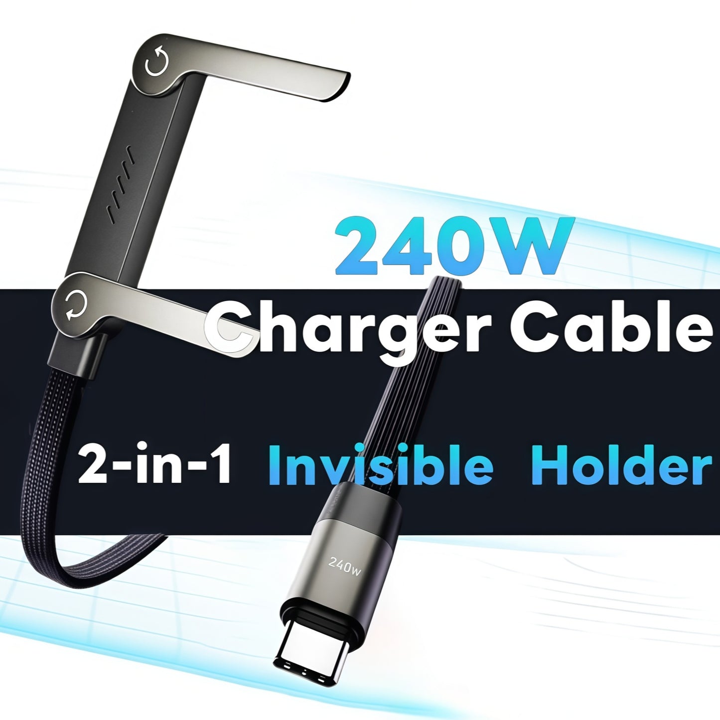 Support de téléphone pliable à charge rapide 240 W