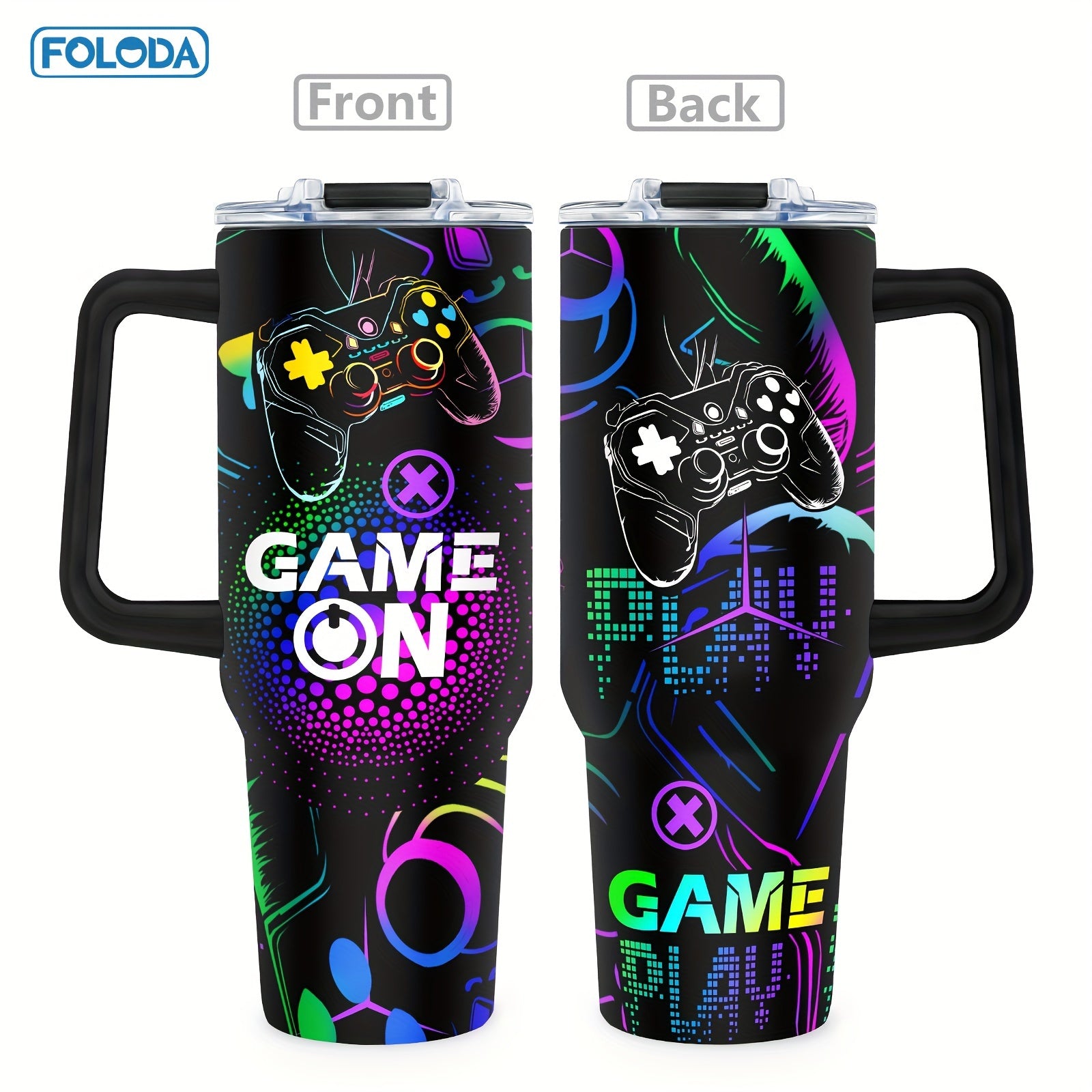 Tasse de jeu Foloda 1 pièce 40 oz Opération réussie NOIR