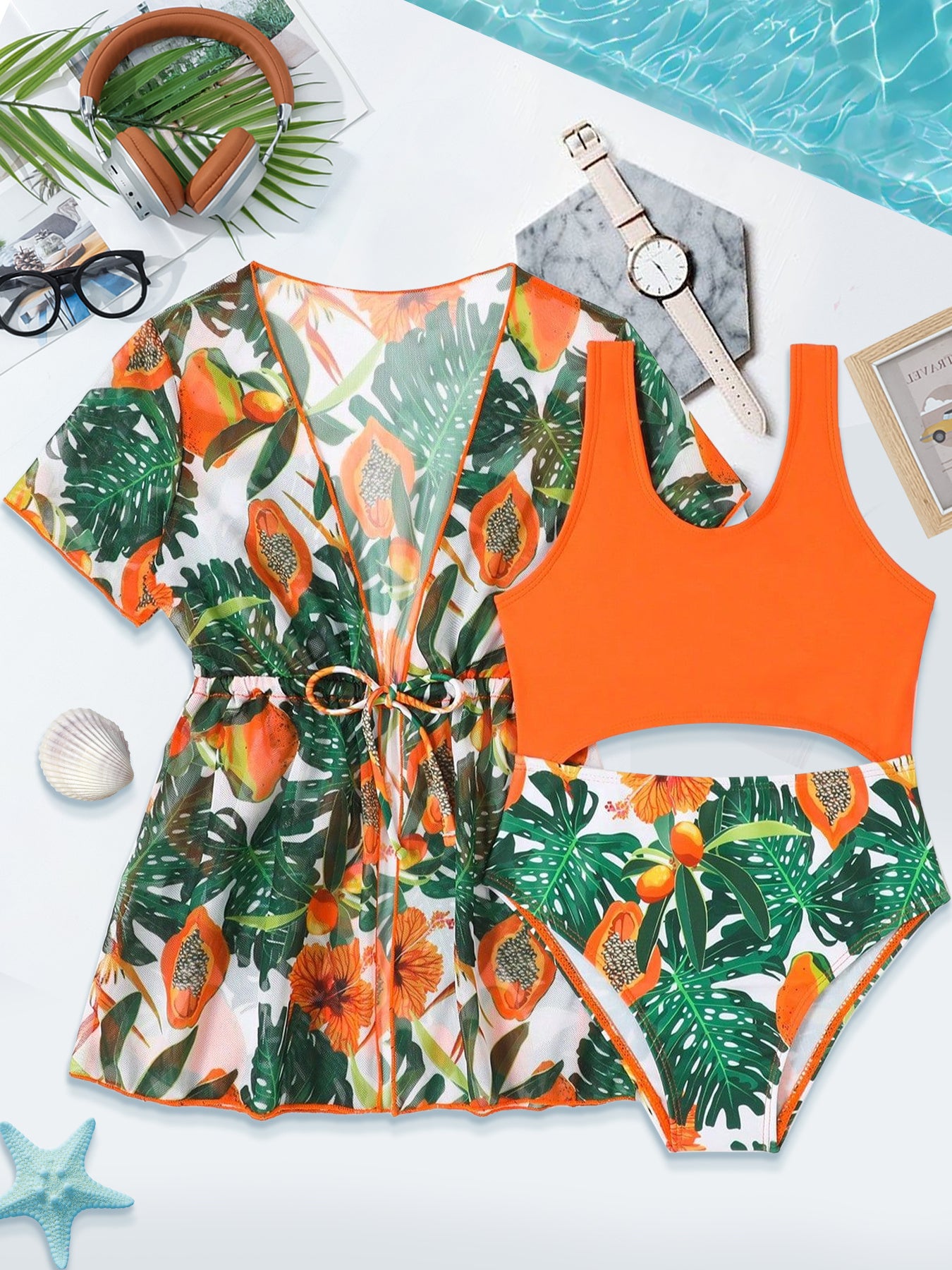 Ensemble de maillot de bain pour filles