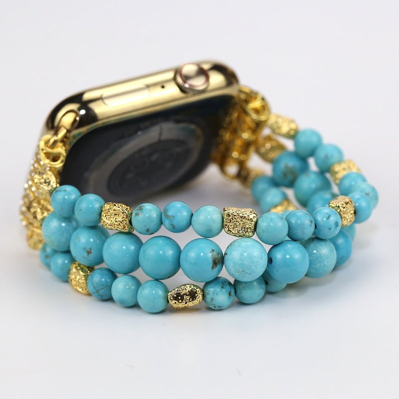 Bracelet de montre connectée à boucle élastique multi-couches