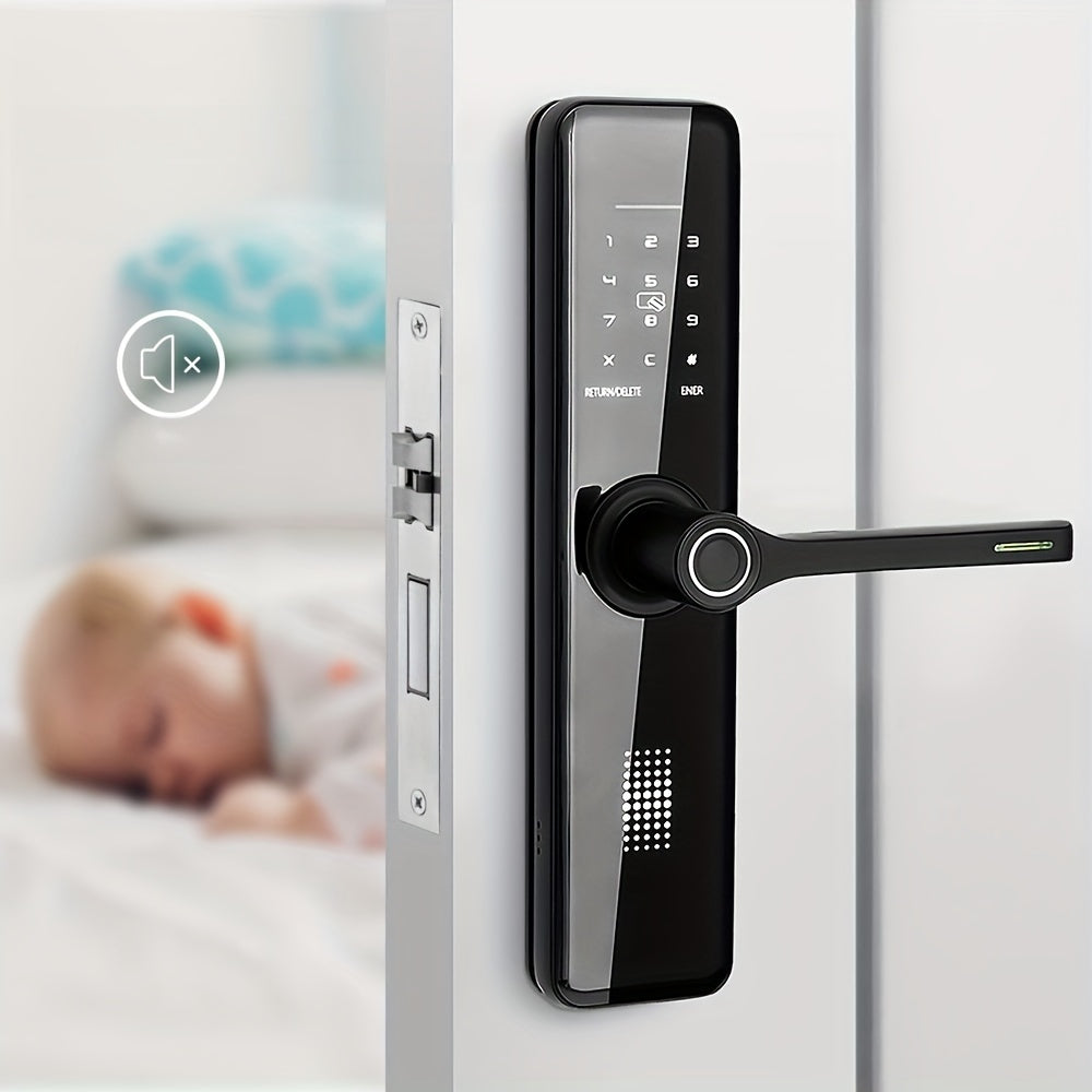 Serrure de porte électronique intelligente à empreinte digitale pour la maison, entrée sans clé avec application et clavier, serrure de porte d'entrée
