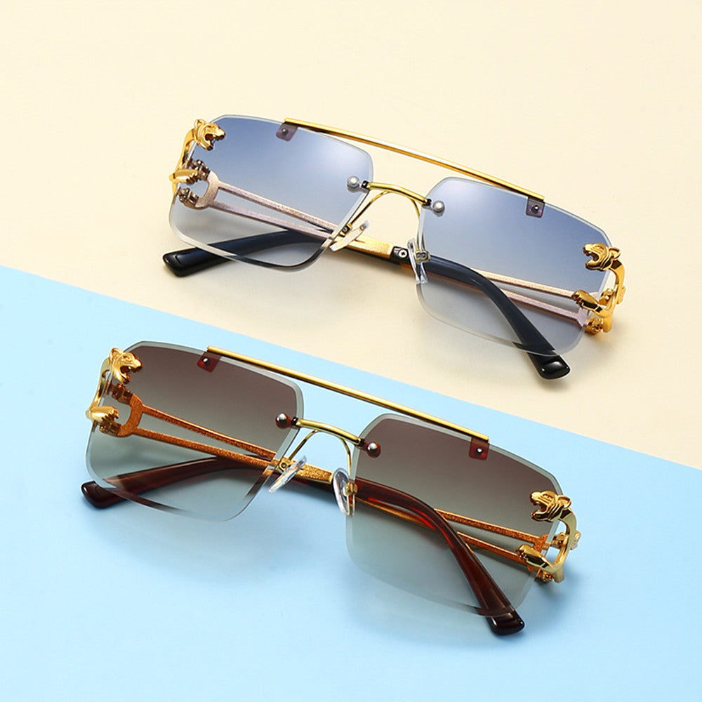 Lunettes de soleil tendance pour hommes à double monture