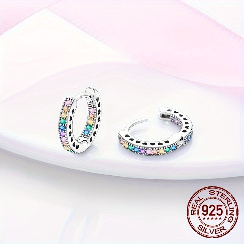 1 paire de boucles d'oreilles créoles en argent sterling S925