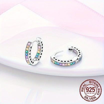 1 paire de boucles d'oreilles créoles en argent sterling S925